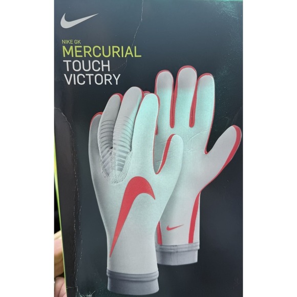 Nike Other - NIB Nike GK Mercurial Touch‎ Victory Soccer Gloves White Orange GS-0382 Sz 11